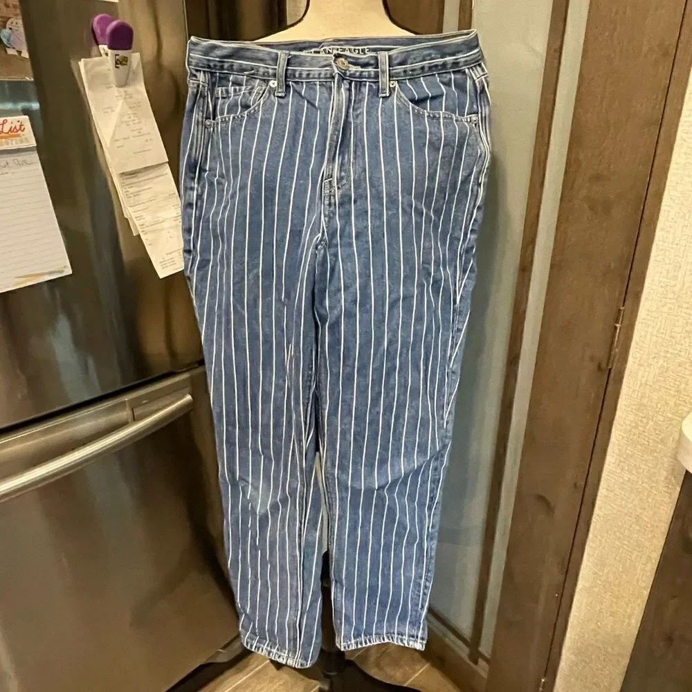 American Eagle Striped Jeans